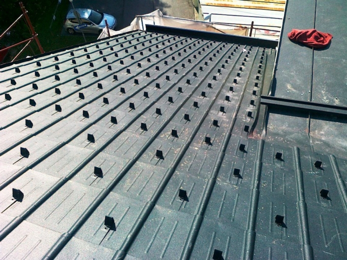 Prefa Dachplatten in anthrazit
